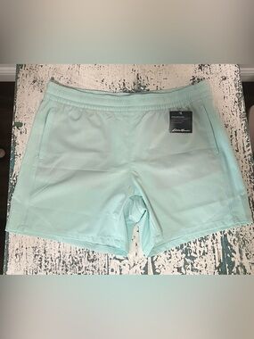 NWT Eddie Bauer Light Mint Green Marina Amphib Shorts